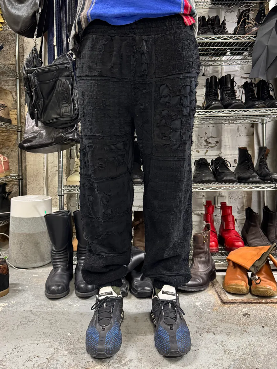Givenchy Destroyed Black Relaxed Pants - Image 2
