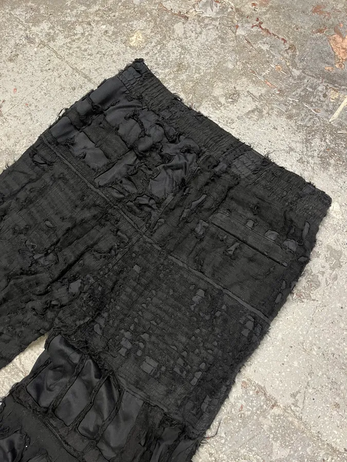 Givenchy Destroyed Black Relaxed Pants - Image 8