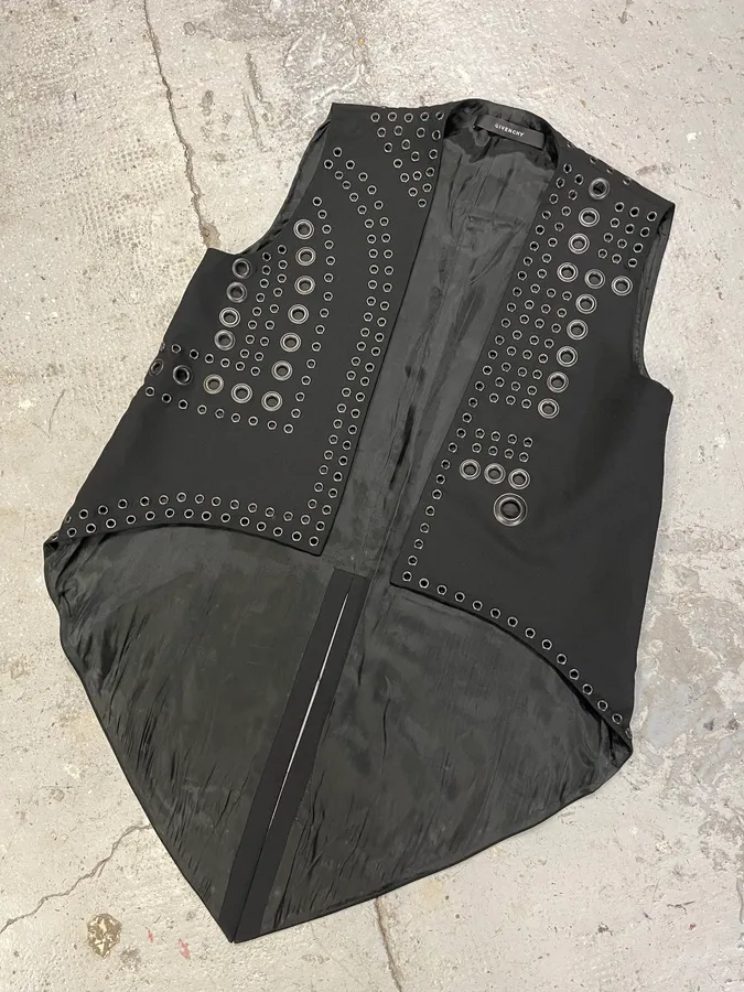 Givenchy Eyeled Black Suit Vest - Image 4