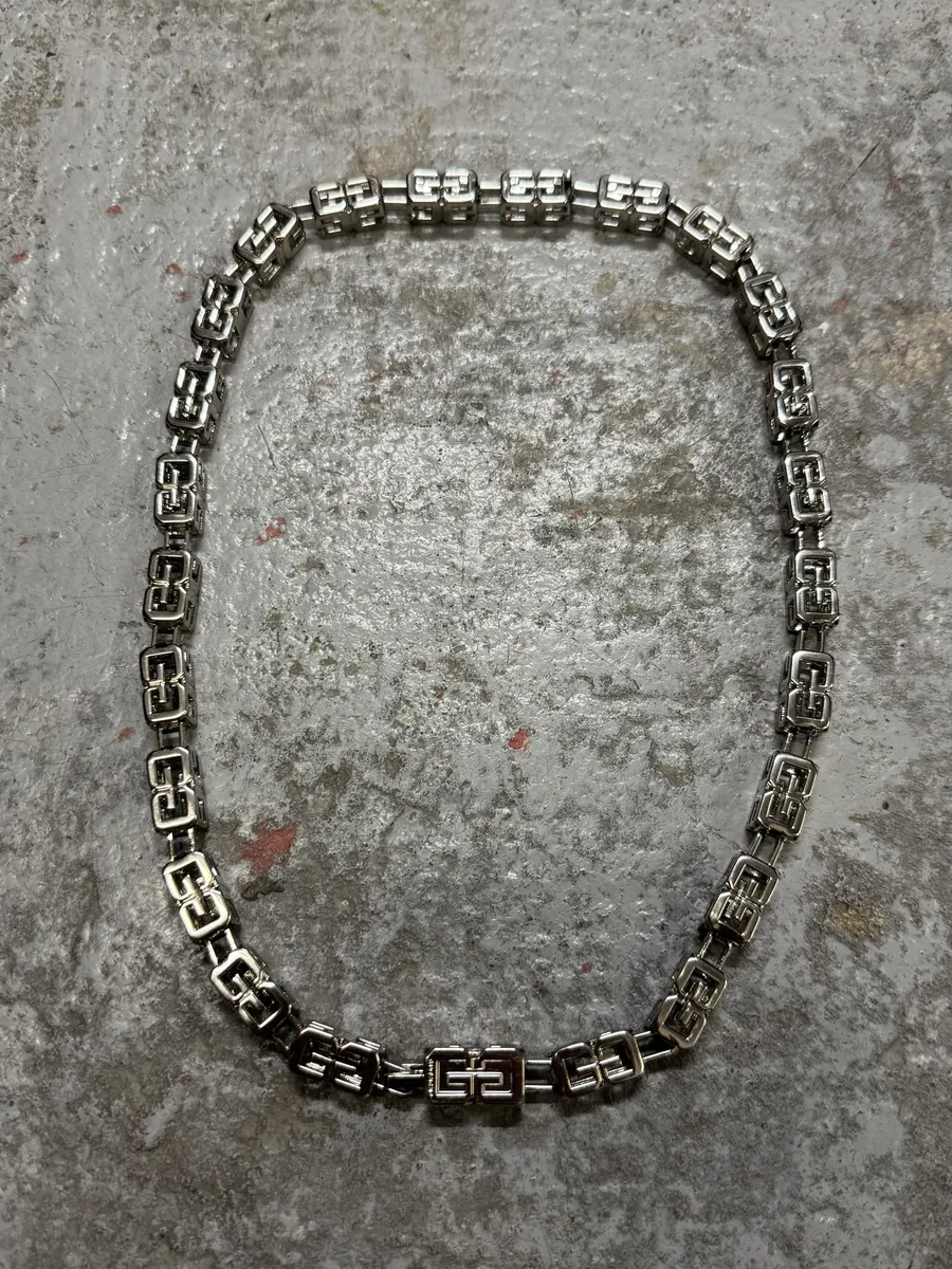 Givenchy G Cube Silvery Necklace - Image 3
