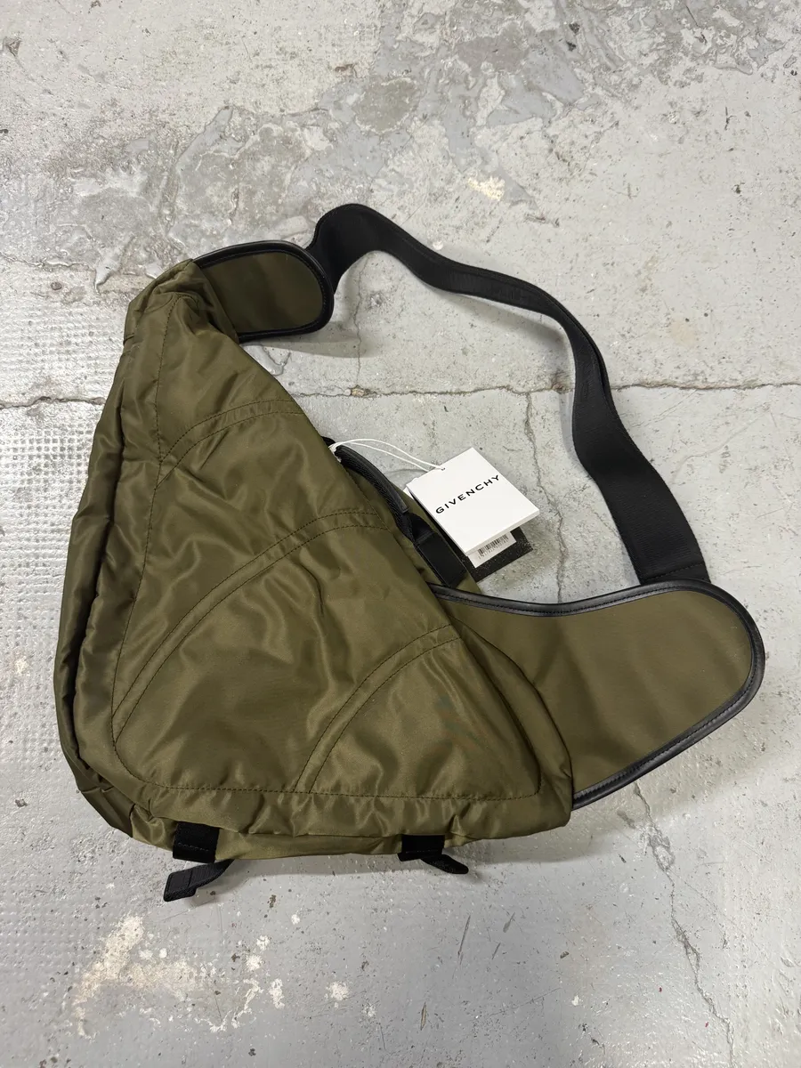 Givenchy G-Zip Triangle Khaki Green Backpack - Image 12