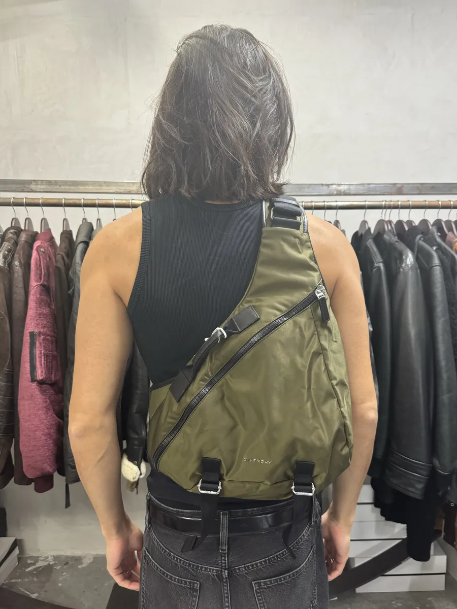 Givenchy G-Zip Triangle Khaki Green Backpack - Image 3