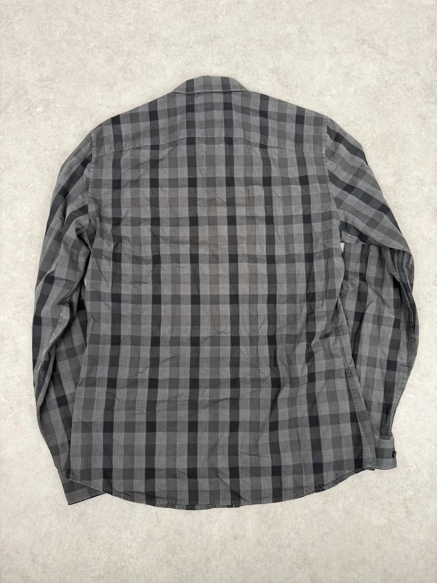 Givenchy Grey Checkered Shadow Shirt - Image 3