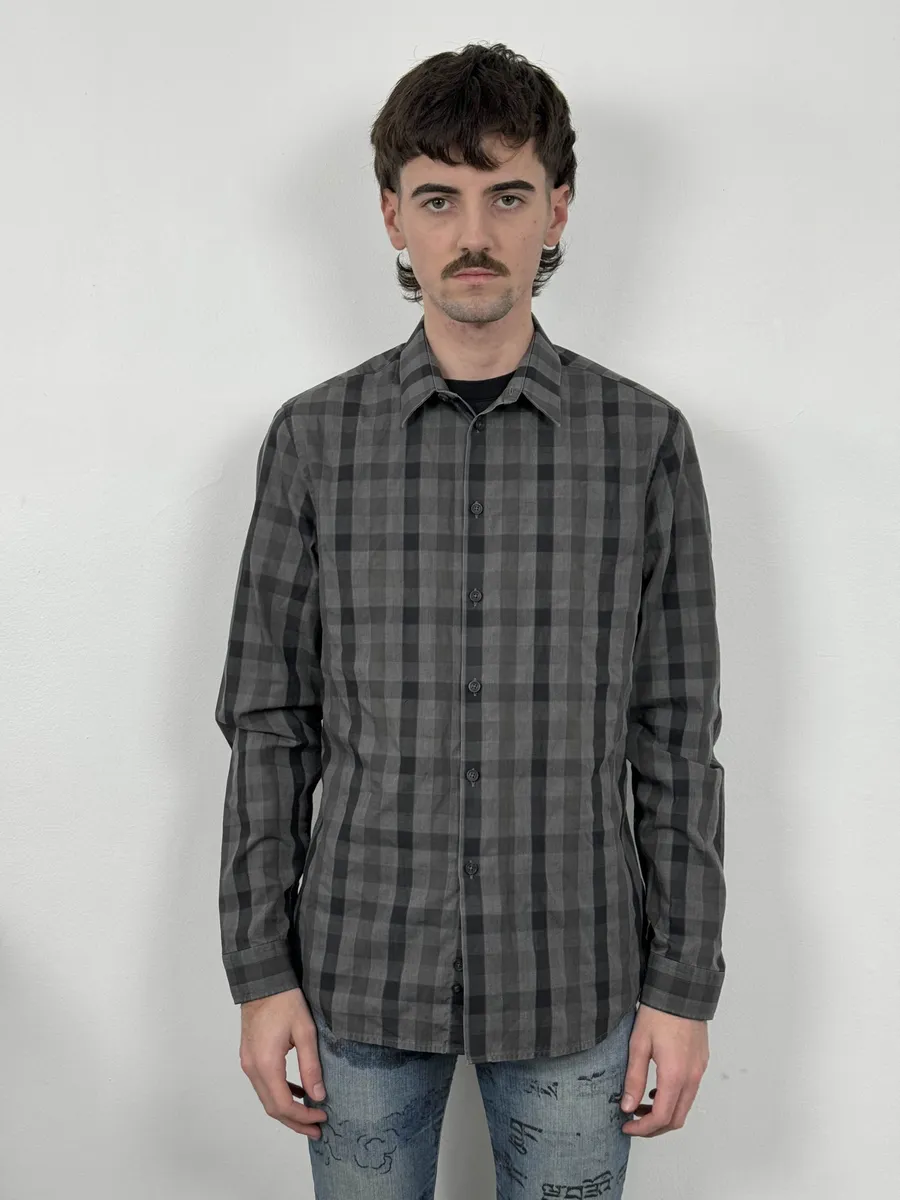 Givenchy Grey Checkered Shadow Shirt - Image 4