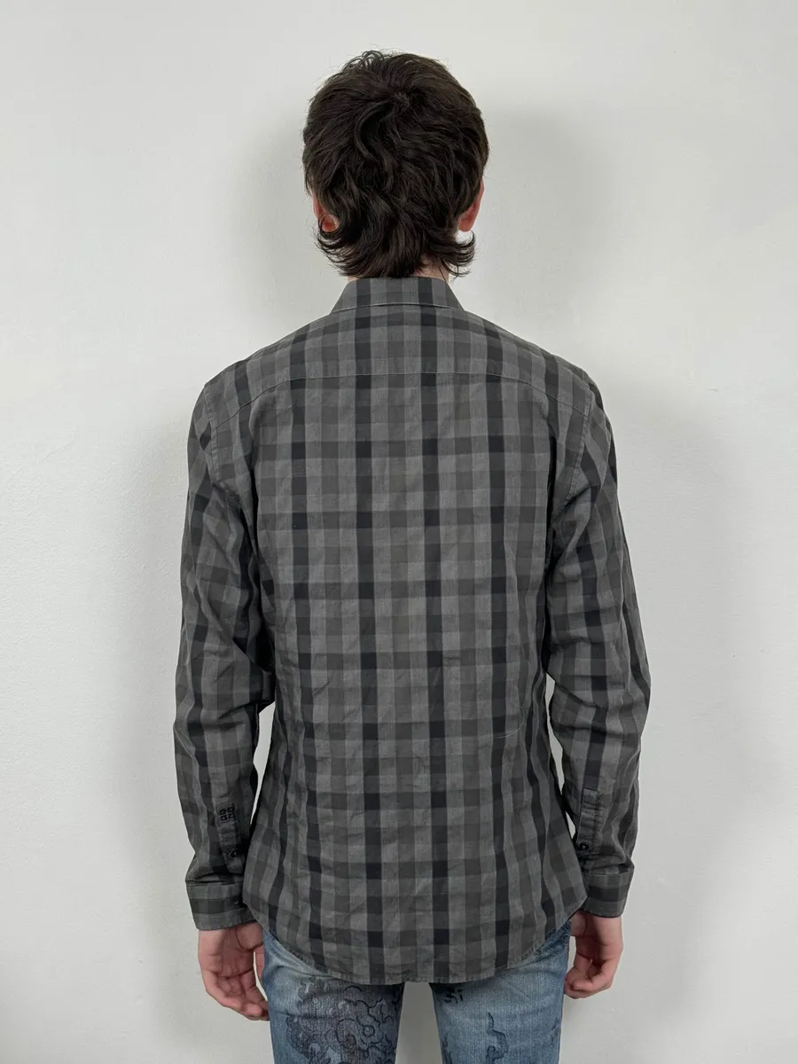 Givenchy Grey Checkered Shadow Shirt - Image 5