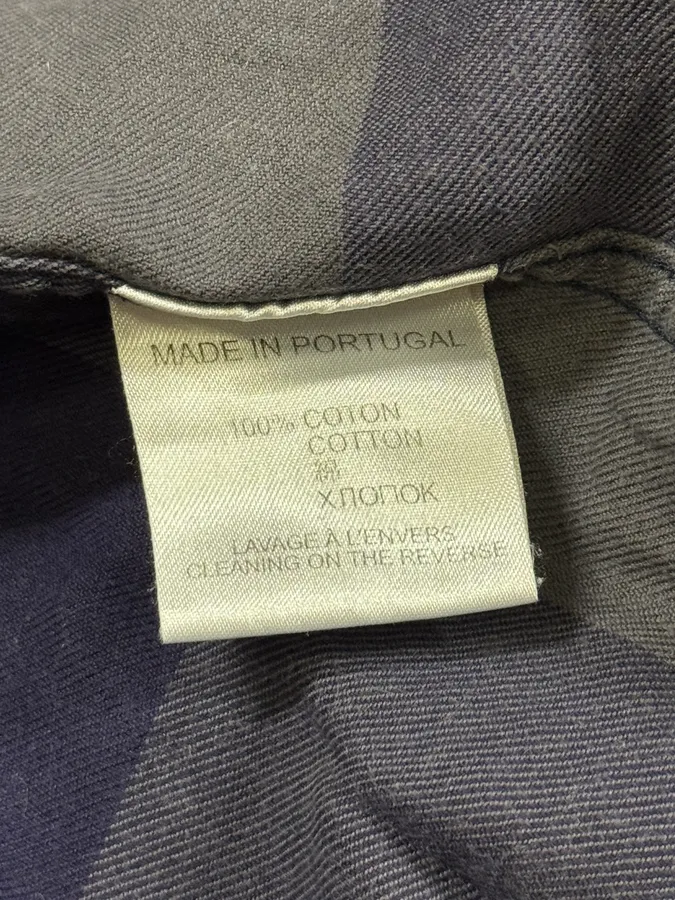Givenchy Grey & Navy Checkered Shirt - Image 10