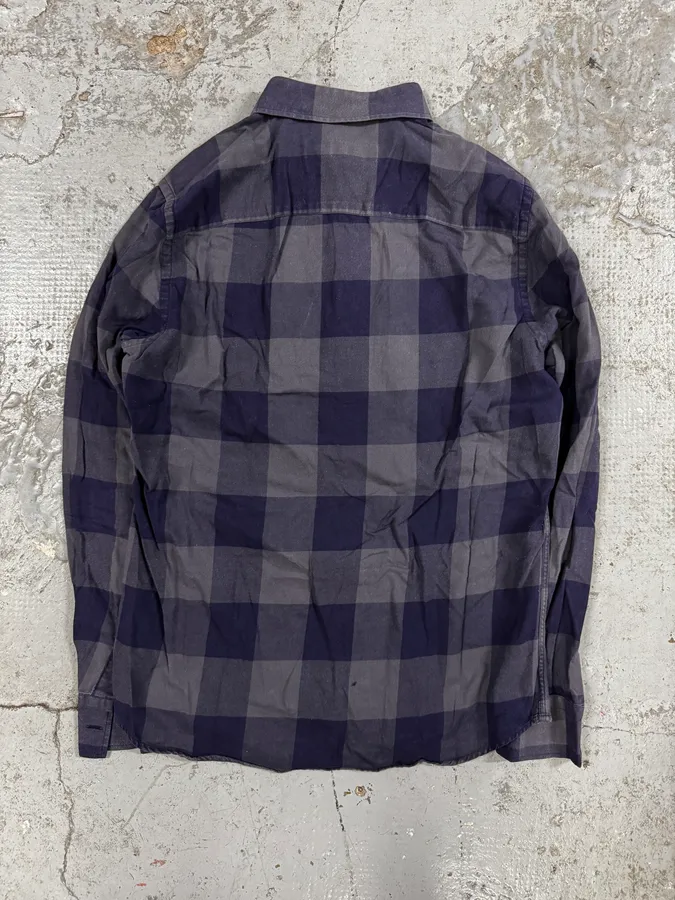 Givenchy Grey & Navy Checkered Shirt - Image 4