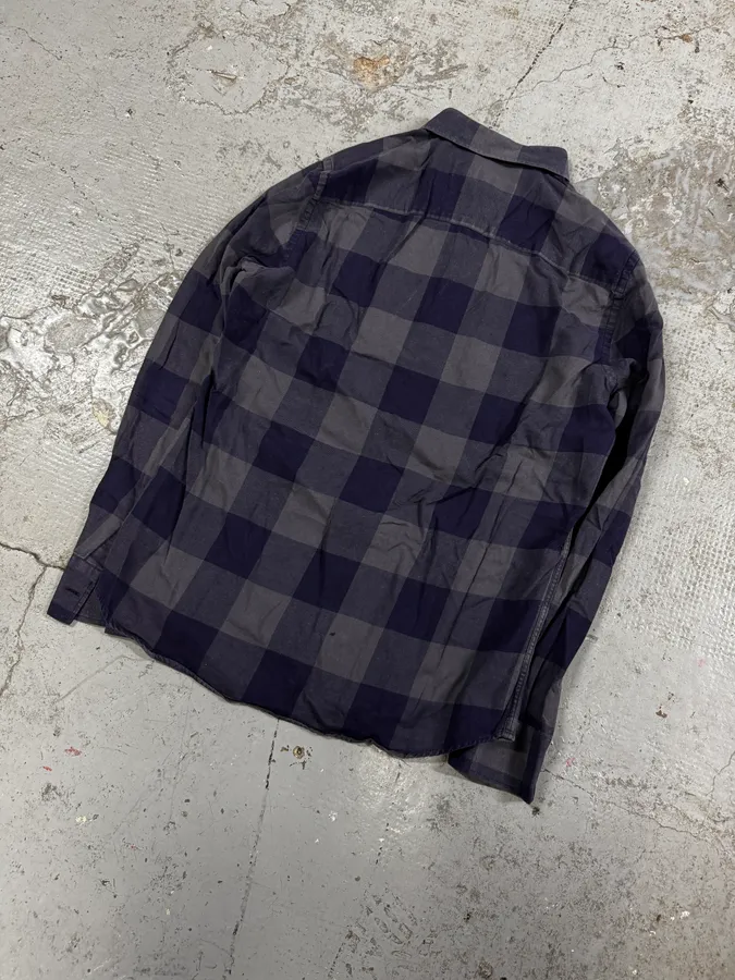 Givenchy Grey & Navy Checkered Shirt - Image 6