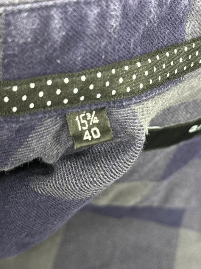 Givenchy Grey & Navy Classy Checkered Shirt - Image 11