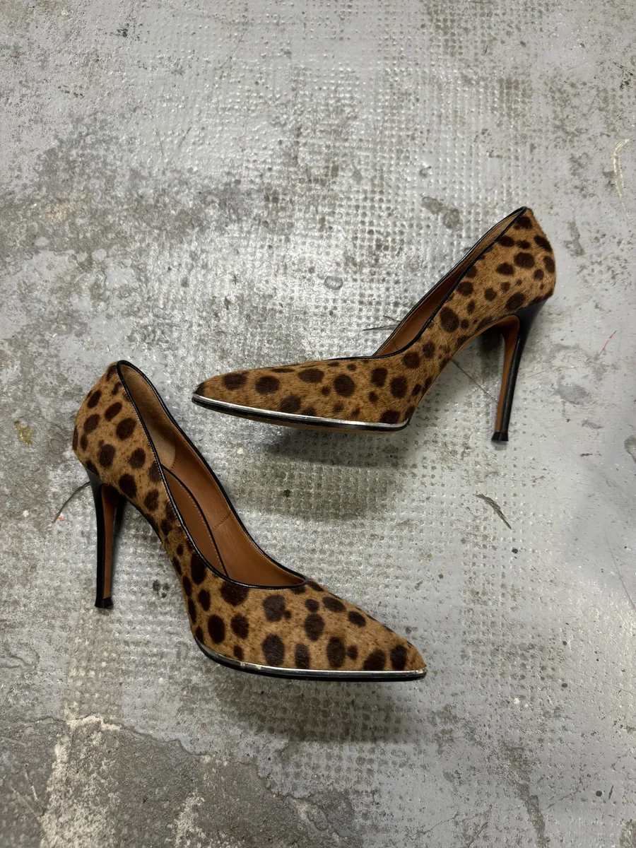 Givenchy Leopard Pony Hair Heel Pumps - Image 3