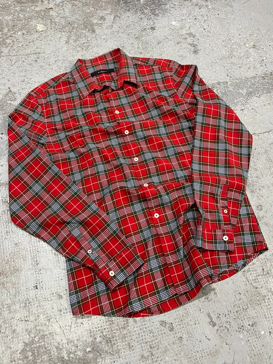 Givenchy Red Checked Old School Shirt - Image 4