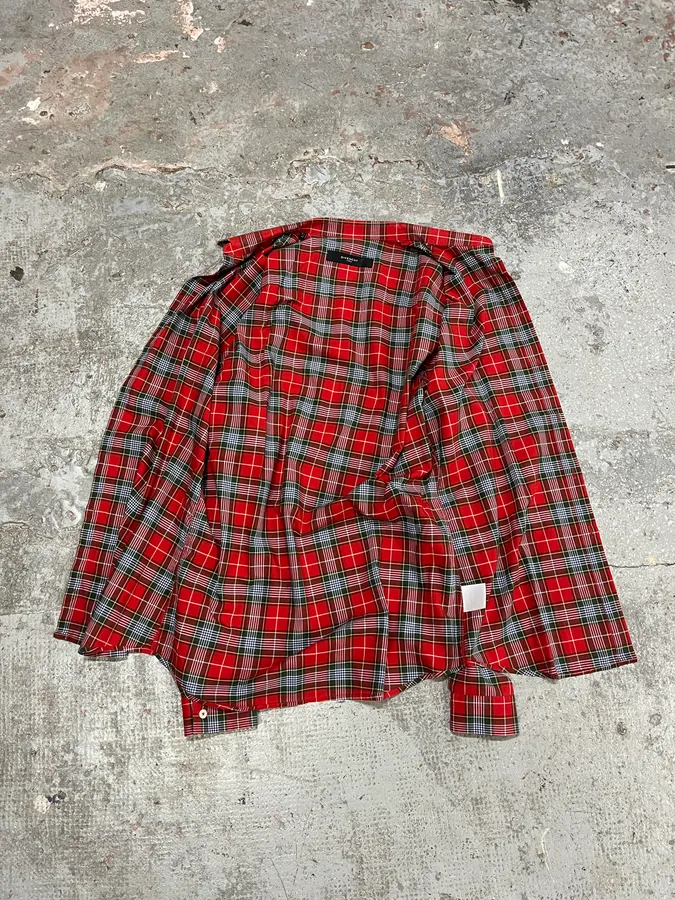 Givenchy Red Checked Old School Shirt - Image 9