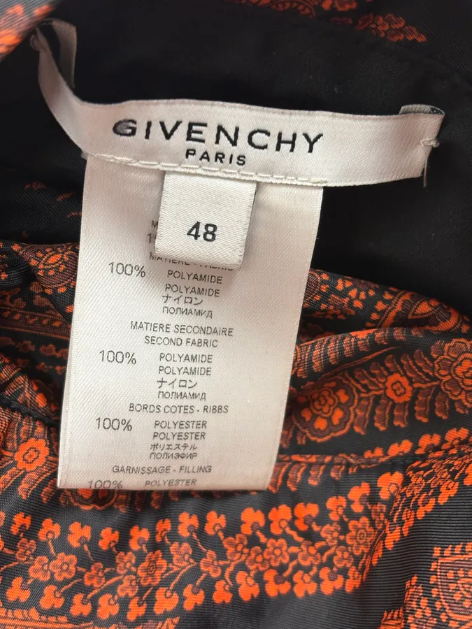 Givenchy Reversible Presley Black & Orange Nylon Bomber Jacket by Riccardo Tisci - Image 17