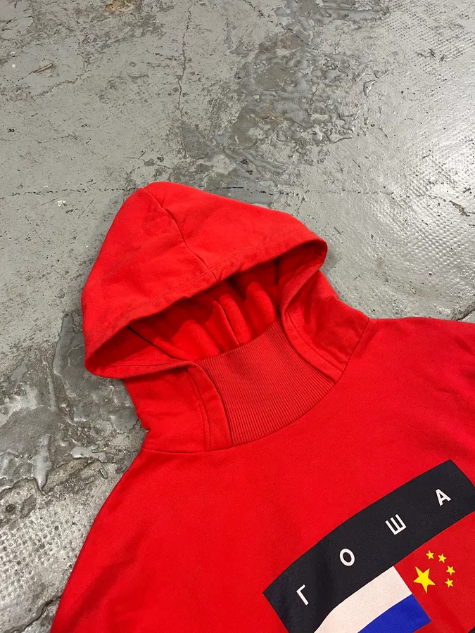 Gosha Rubchinskiy Flags Red Hoodie - Image 5