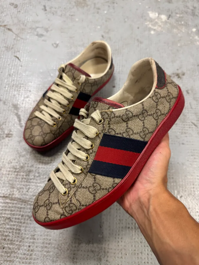 Gucci Ace Propaganda Red Sole Sneakers