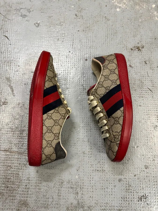Gucci Ace Propaganda Red Sole Sneakers - Image 6