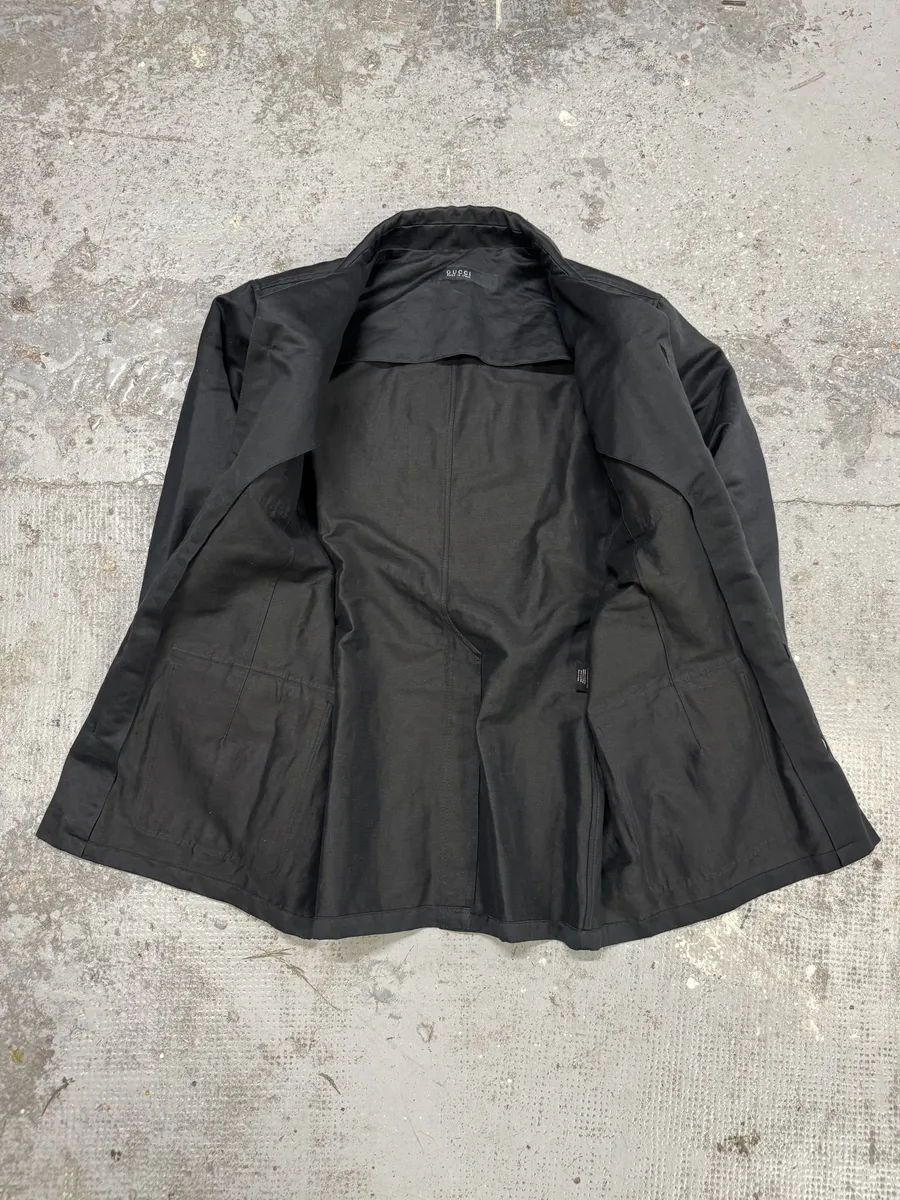 Gucci Black Multi Pockets Over Shirt Jacket - Image 7