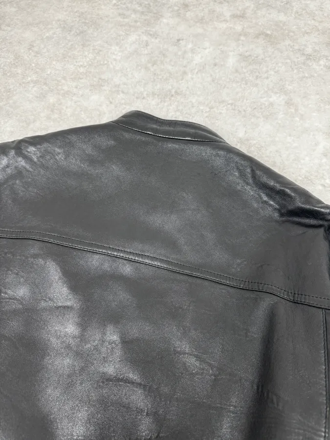 Gucci Black Premium Leather Jacket - Image 6