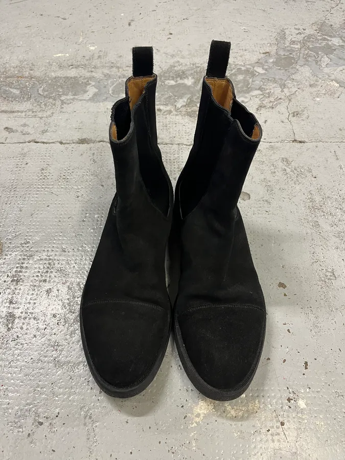 Gucci Black Suede Chelsea Boots - Image 5