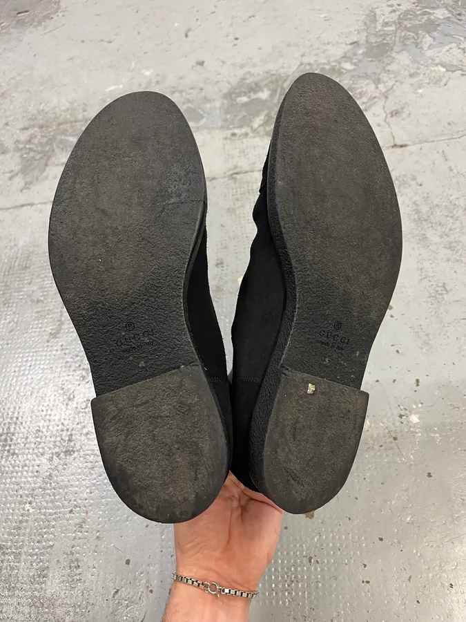 Gucci Black Suede Chelsea Boots - Image 7