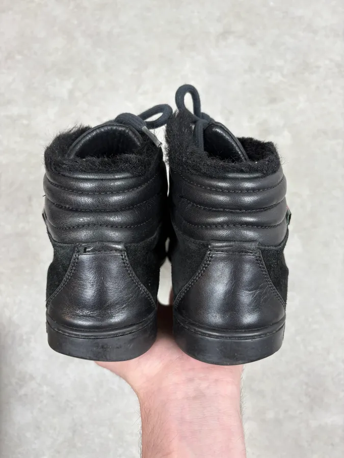Gucci Black Suede Leather High Signature Sneakers - Image 7