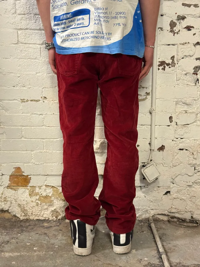 Gucci Bordeaux Corduroy Pants - Image 4