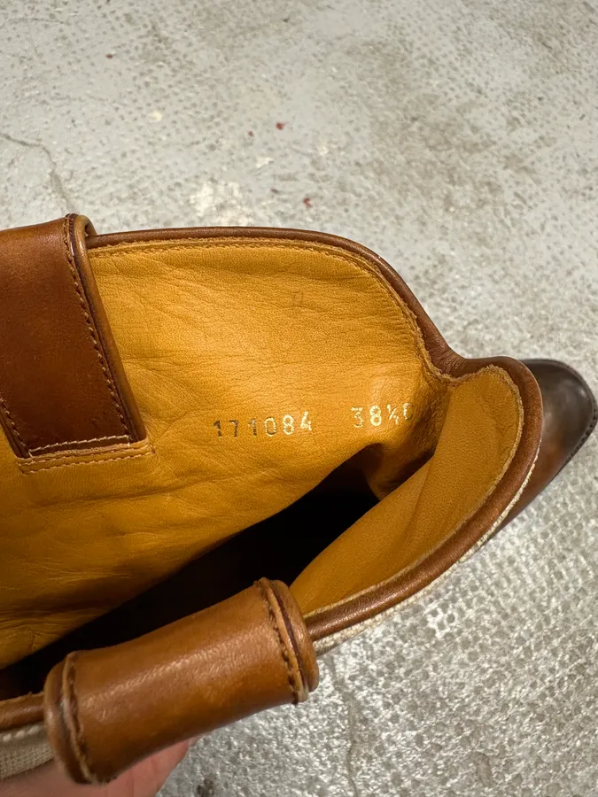 Gucci Brown Cow-Boy Ankle Leather Boots - Image 9