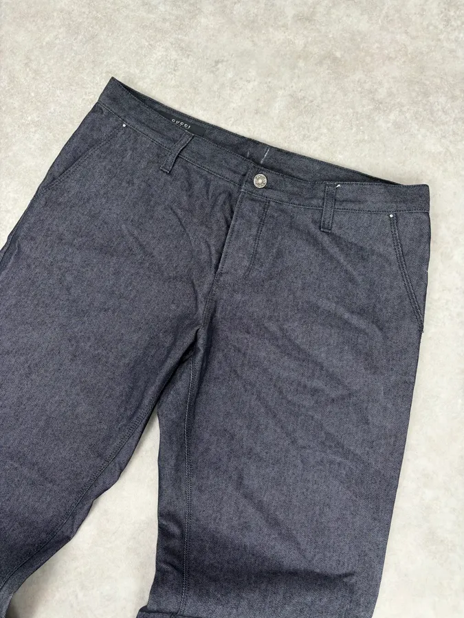 Gucci Dark Grey Classy Straight-Leg Denim Jeans - Image 5