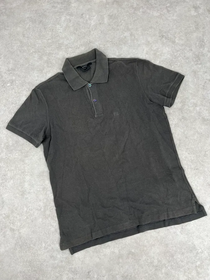 Gucci Grey Minimalist Polo Shirt - Image 5