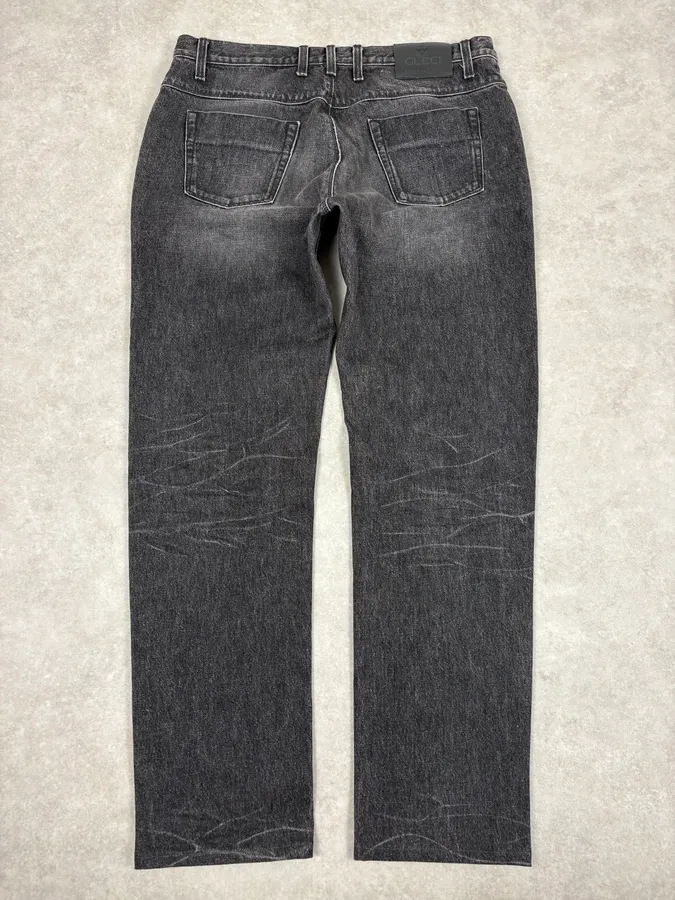 Gucci Grey Regular Denim Jeans - Image 7