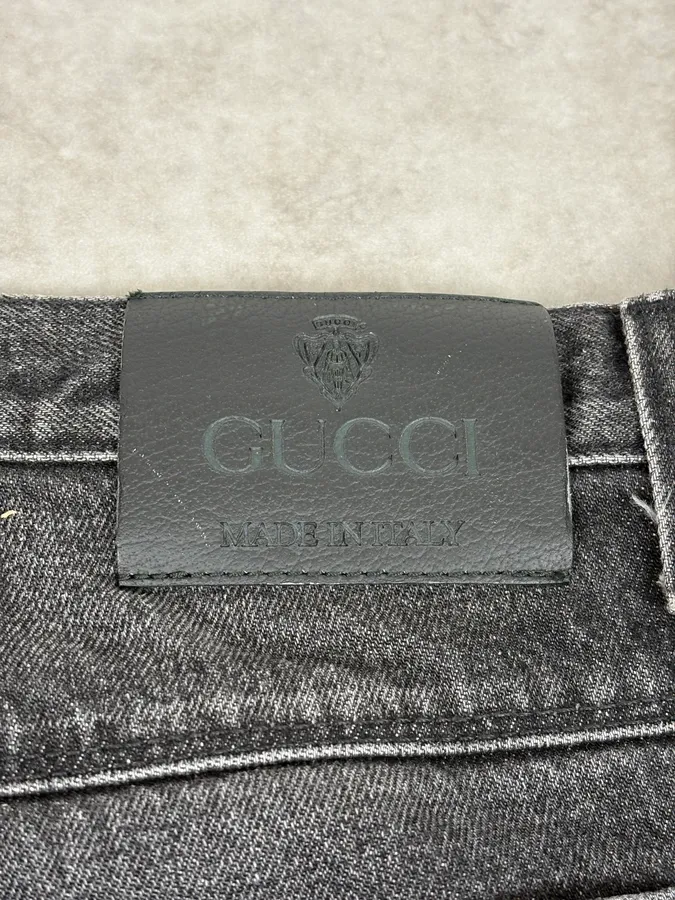 Gucci Grey Regular Denim Jeans - Image 8