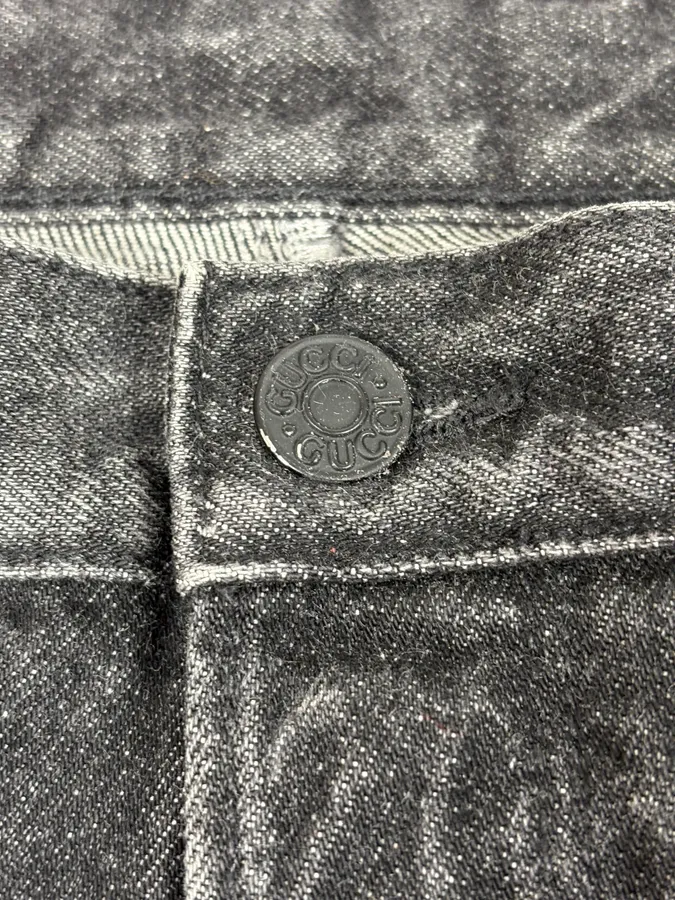 Gucci Grey Regular Denim Jeans - Image 9