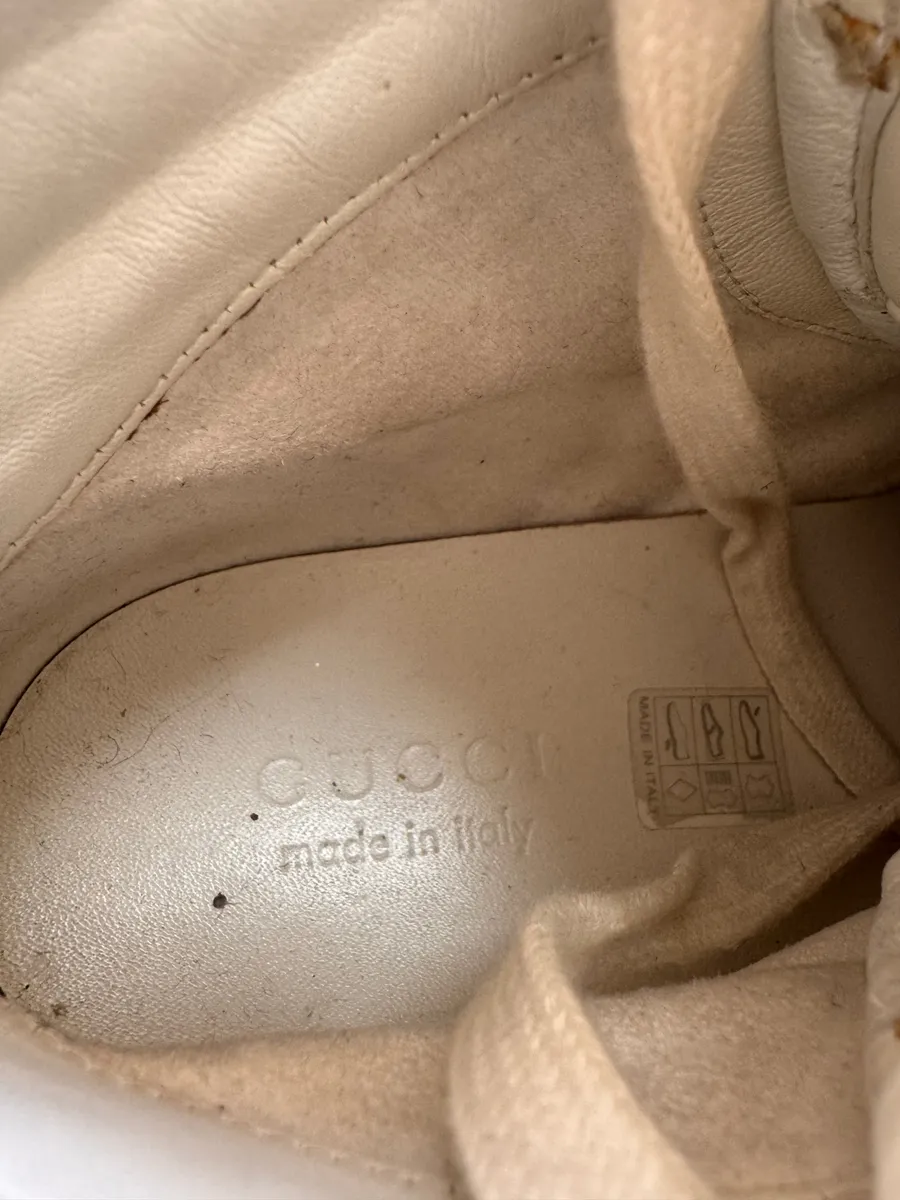 Gucci Italian White High Sneakers - Image 7