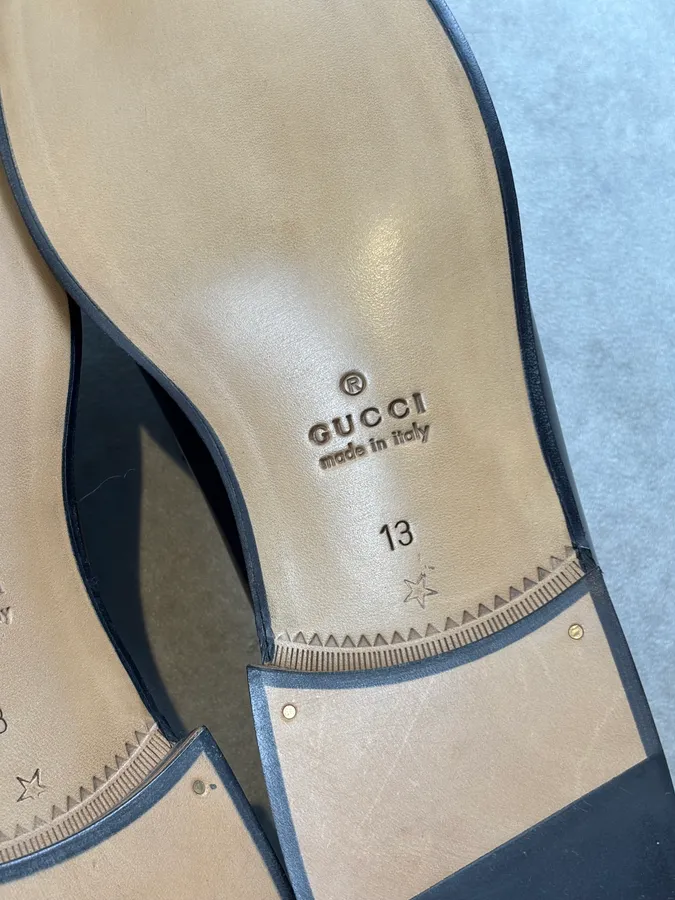 Gucci Millennial Ribot GG Supreme Tassel Loafers Black - Image 12