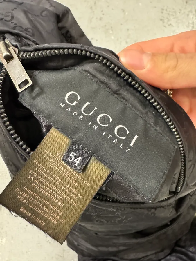 Gucci Monogram Reversible Black Puffer Jacket - Image 12