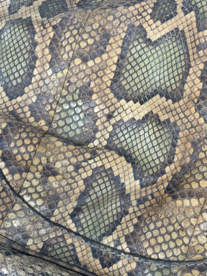 Gucci Moutarde Python Leather Charlotte Hobo Handle Bag - Image 11