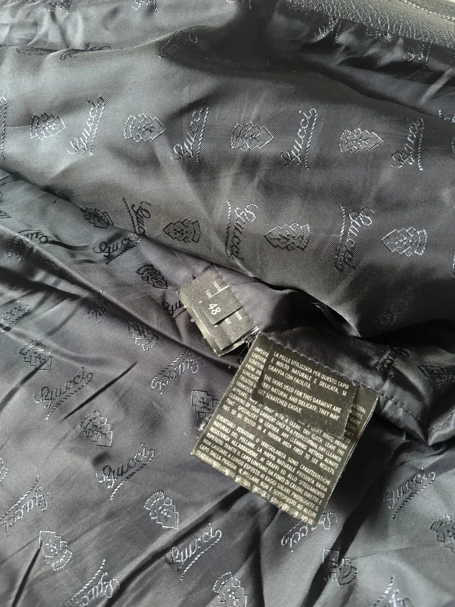 Gucci Navy Biker Leather Jacket by Frida Giannini - Image 10