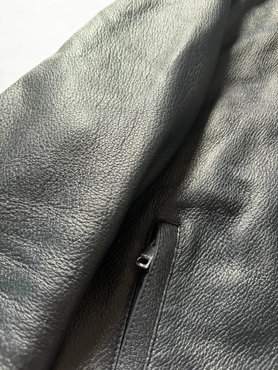 Gucci Navy Biker Leather Jacket by Frida Giannini - Image 7