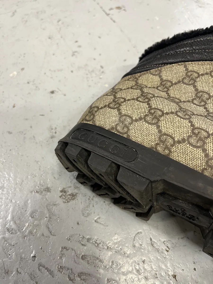 Gucci Nebraska Fur Propaganda High Shoes - Image 8