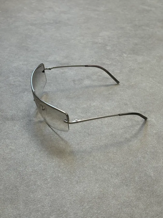 Gucci Silver Metal Clear Lens Glasses - Image 10