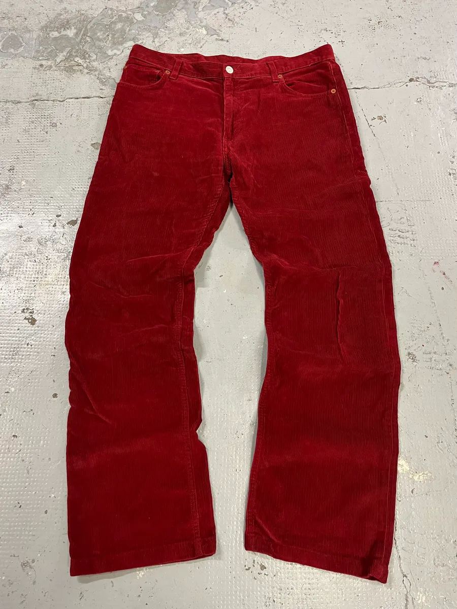 Gucci Velvet Corduroy Bordeaux Pants