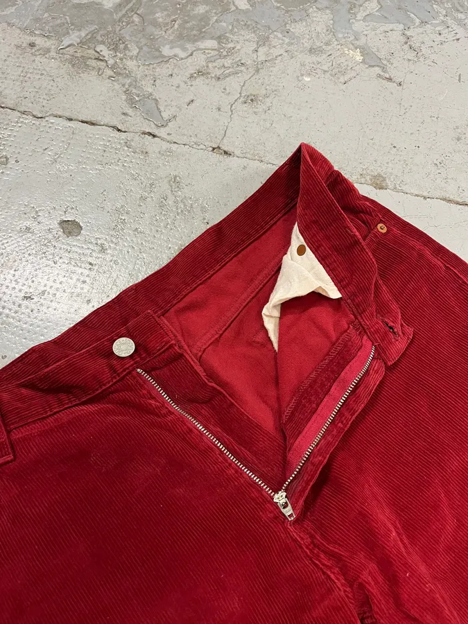 Gucci Velvet Corduroy Bordeaux Pants - Image 11
