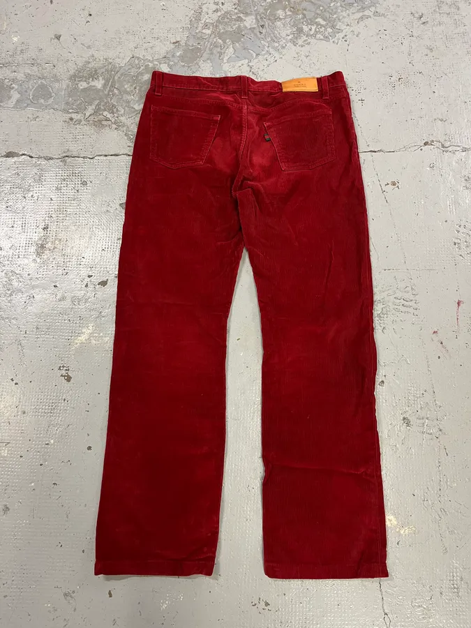 Gucci Velvet Corduroy Bordeaux Pants - Image 8