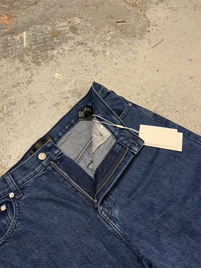 Helmut Lang 3-Zips Navy Denim Jeans - Image 10