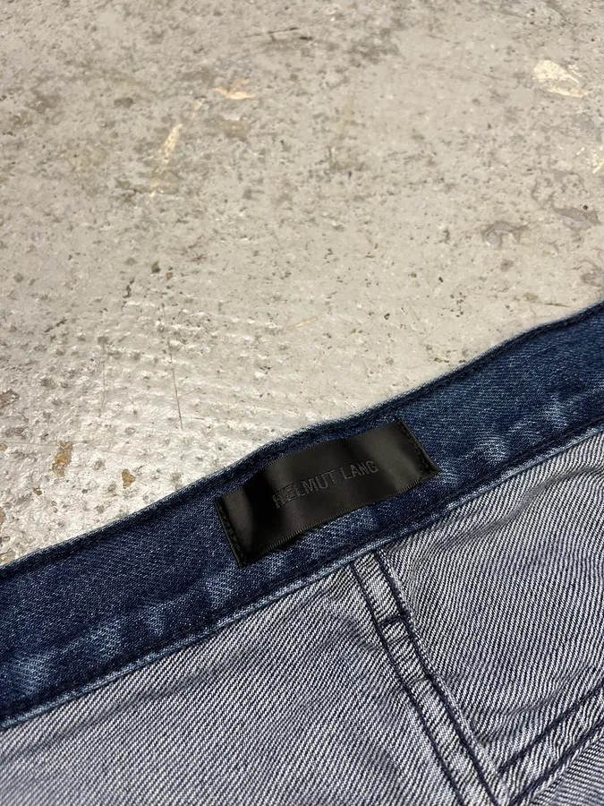 Helmut Lang 3-Zips Navy Denim Jeans - Image 11
