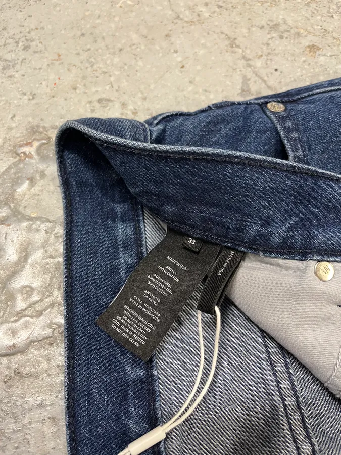 Helmut Lang 3-Zips Navy Denim Jeans - Image 12