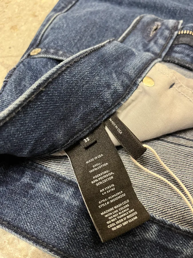 Helmut Lang 3-Zips Navy Denim Jeans - Image 13