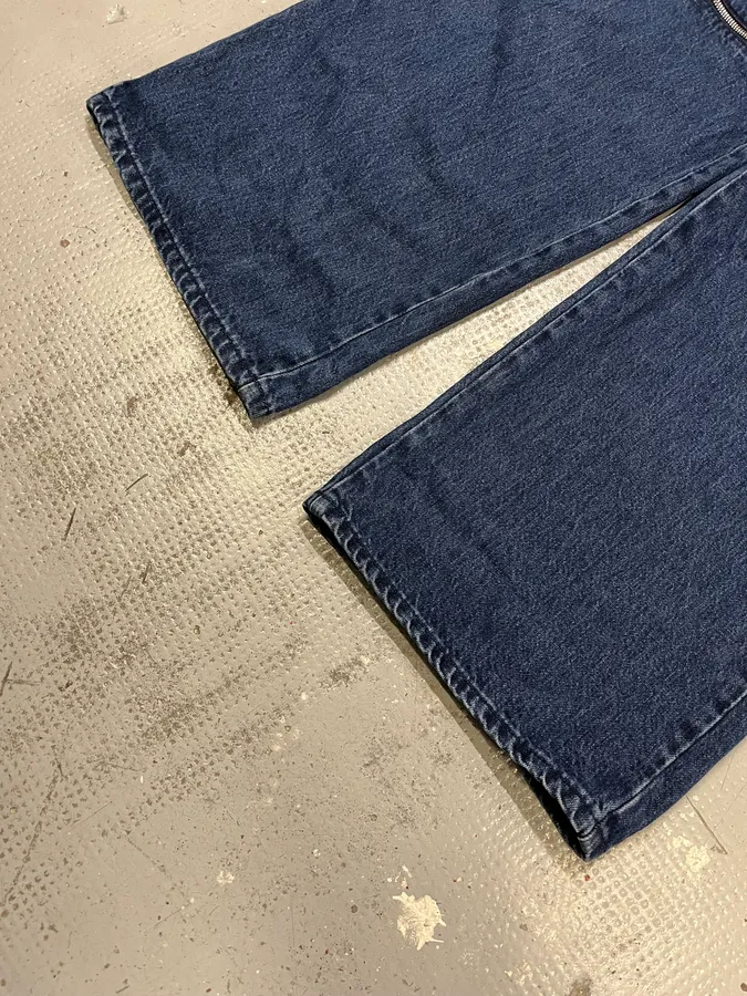 Helmut Lang 3-Zips Navy Denim Jeans - Image 7