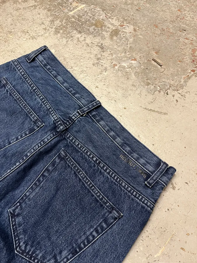 Helmut Lang 3-Zips Navy Denim Jeans - Image 9
