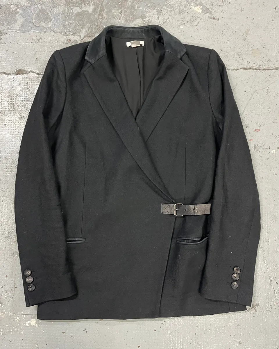 Helmut Lang Asymmetrical Black Blazer Jacket